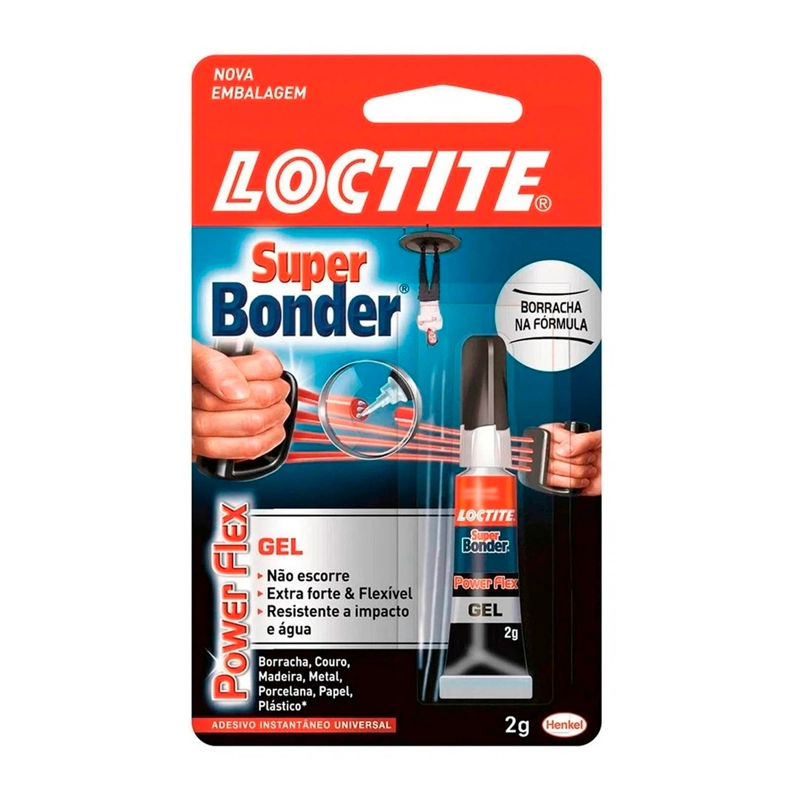 ADHESIVO SUPER BONDER LOCTITE POWER FLEX GEL 2G - 1
