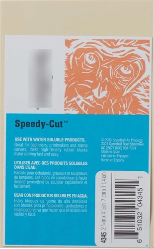 GOMAS PARA GRABADO SPEEDY CUT-EASY CREMA  7X11,4CM - 1