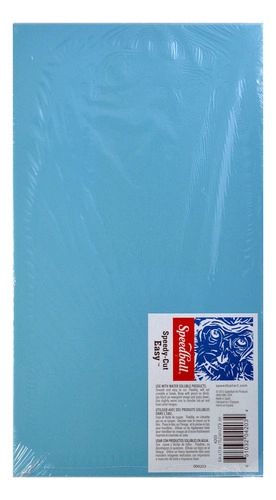 GOMA PARA GRABADO SPEEDBALL SPEEDY CUT-EASY CELESTE 15X28CM - 1