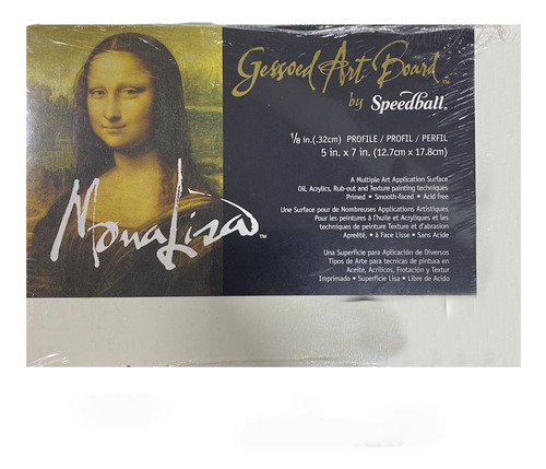 TABLERO RIGIDO DE ARTE GESSOED MONA LISA 12.5X17.5CM - 1