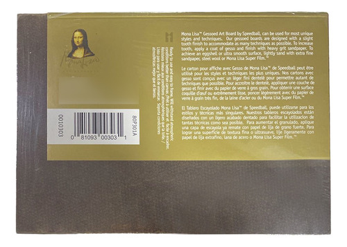 TABLERO RIGIDO DE ARTE GESSOED MONA LISA 12.5X17.5CM - 2