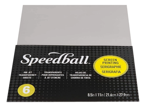 HOJAS PARA SERIGRAFÍA SPEEDBALL TRANSPARENTE 6UND - 1