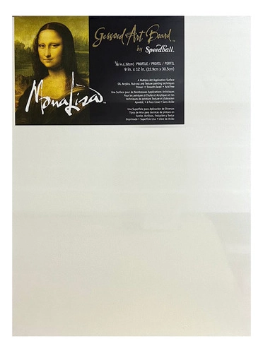 TABLERO RÍGIDO DE ARTE SPEEDBALL GESSOED MONA LISA 22.5X30CM - 1