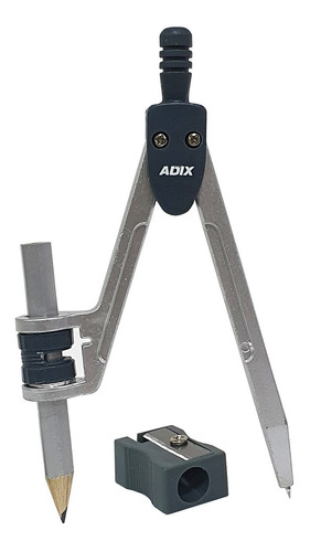 COMPAS ESCOLAR CON ADAPTADOR Y SACAPUNTA ADIX - 1