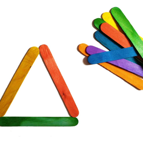 PALITOS DE HELADO COLORES SURTIDOS (50UD) - 1