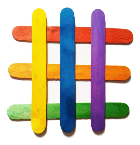 PALITOS DE HELADO COLORES SURTIDOS (50UD) - 2