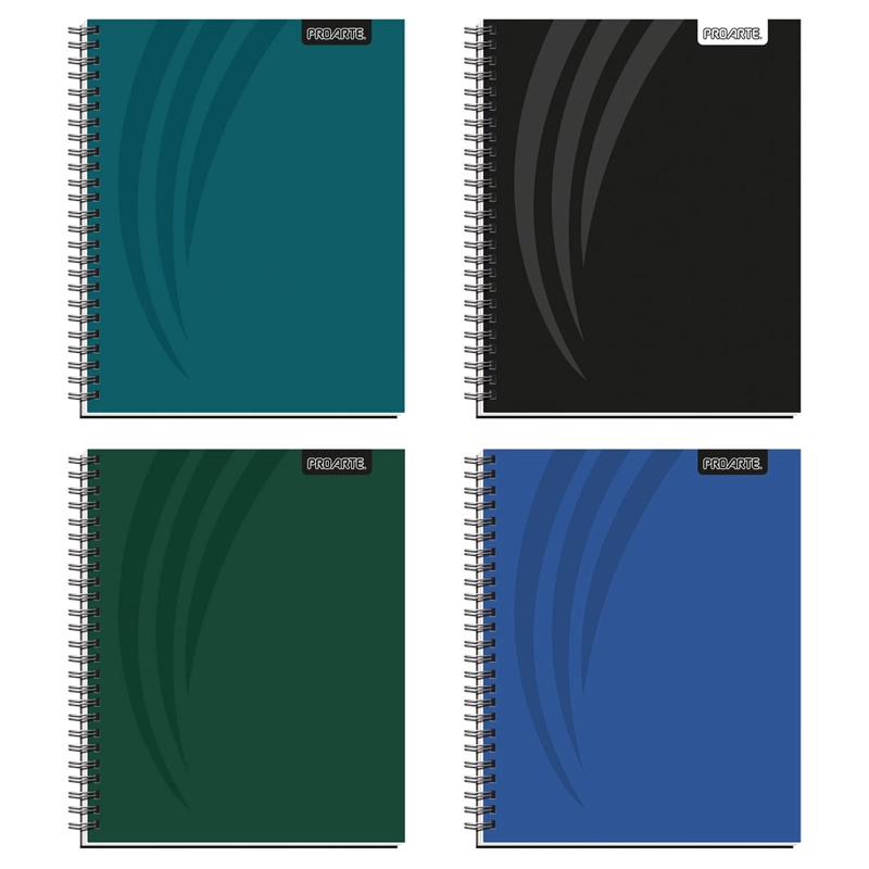 CUADERNO UNIVERSITARIO TAPA EXTRA DURA OSCUROS 100HJ 7MM - 1