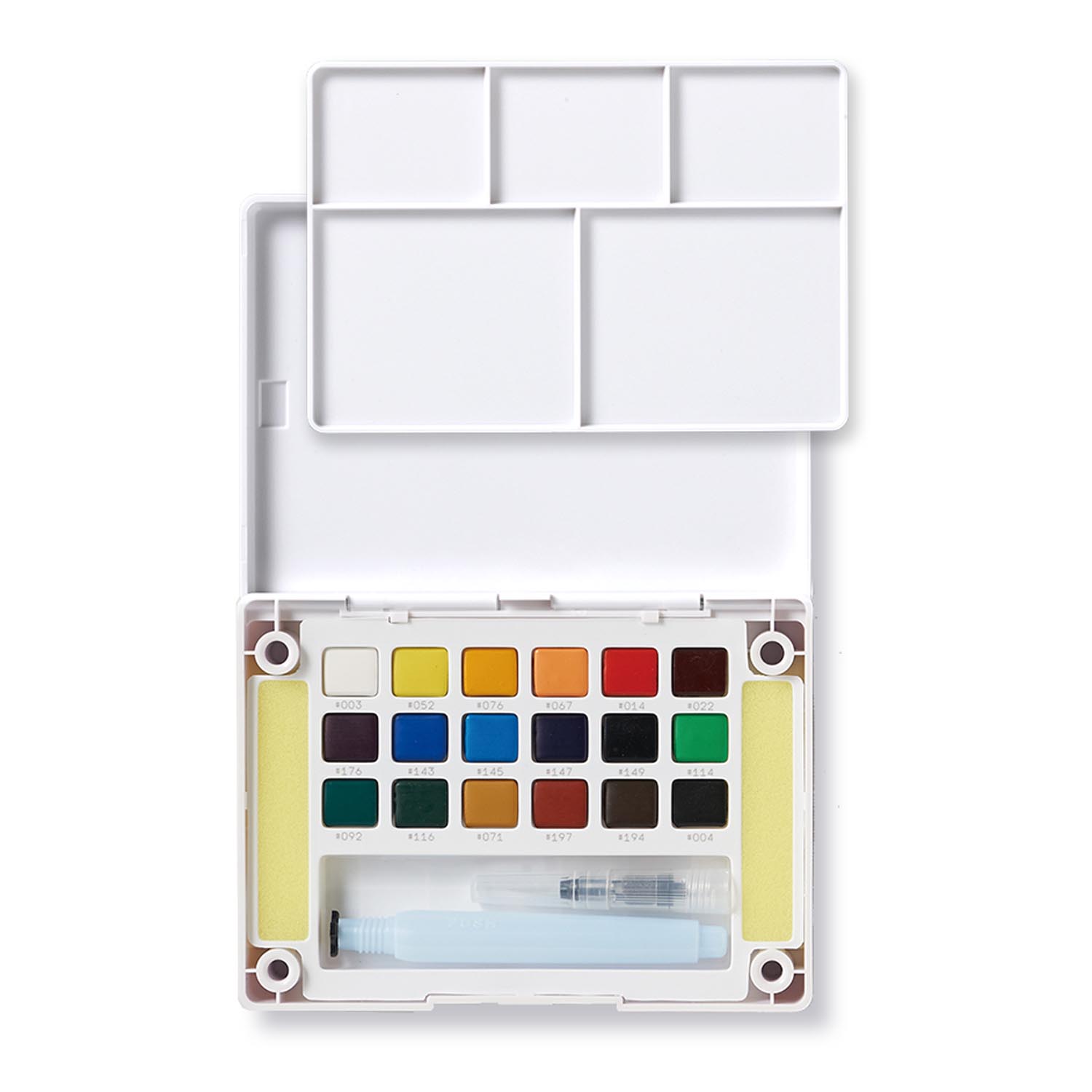 SET SAKURA KOI ACUARELA + WATERBRUSH 18 COLORES - 2