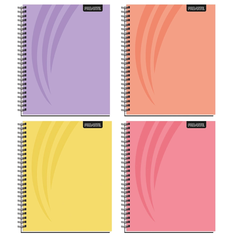 CUADERNO UNIVERSITARIO PROARTE TAPA DURA PASTELES100HJ 7MM - 1