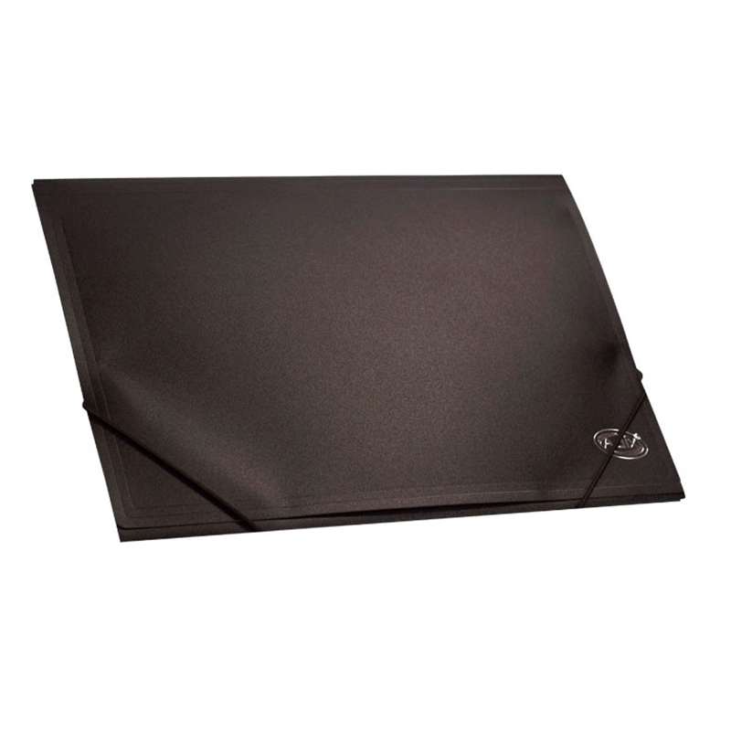 CARPETA PLASTICA CON ELASTICO ADIX NEGRO OFICIO - 1