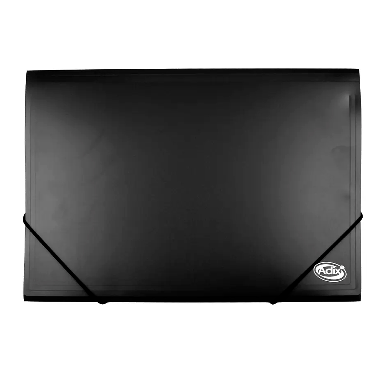 CARPETA PLASTICA CON ELASTICO ADIX NEGRO OFICIO - 2