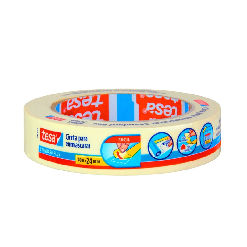 CINTA DE ENMASCARAR MASKING TESA 24MM X 40MTS - 1