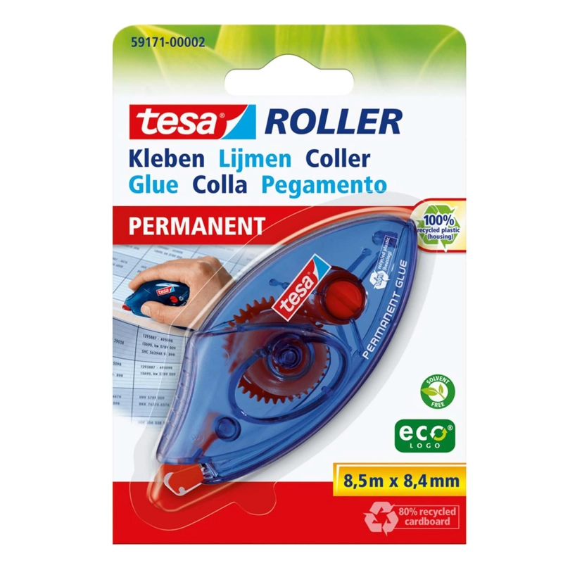ADHESIVO ROLLER PERMANENTE TESA 8.4MM X 8.5MTS - 1