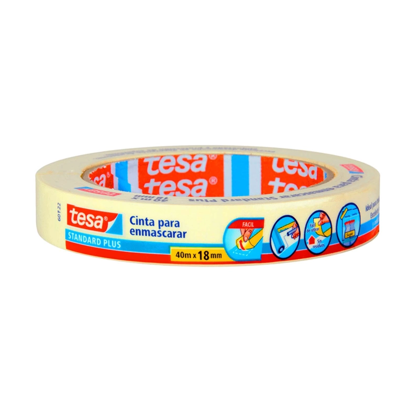 CINTA DE ENMASCARAR MASKING TESA 18MM X 40MTS - 1