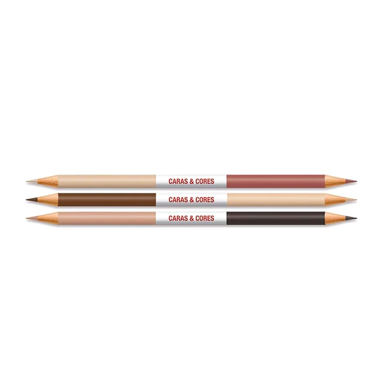 LÁPICES FABER-CASTELL ECOLÁPICES 24+3BICOLOR CARAS Y COLORES - 2