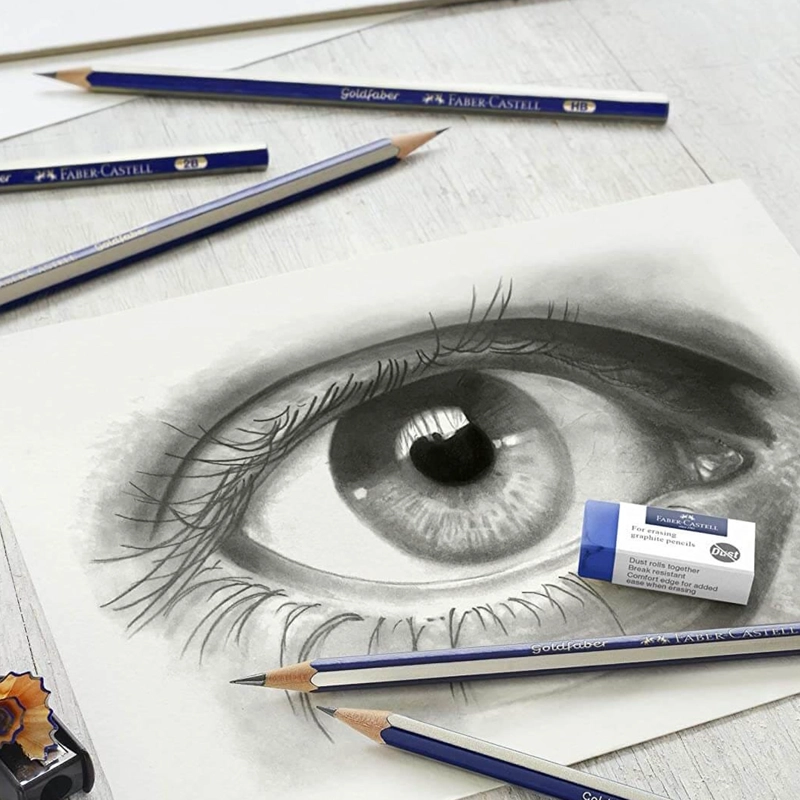 SET DE DIBUJO GRAFITO FABER-CASTELL GOLDFABER 8 PIEZAS - 4