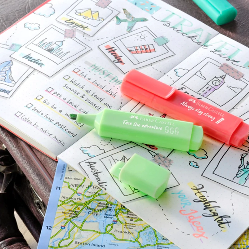 DESTACADOR FABER-CASTELL TL 46 PASTEL VIAJES 4 COLORES - 2