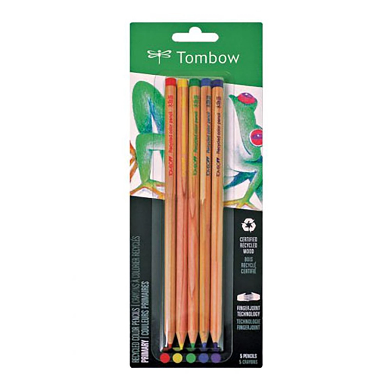 SET DE LAPICES COLOR RECYCLED TOMBOW (5 COLORES PRIMARIOS) - 1