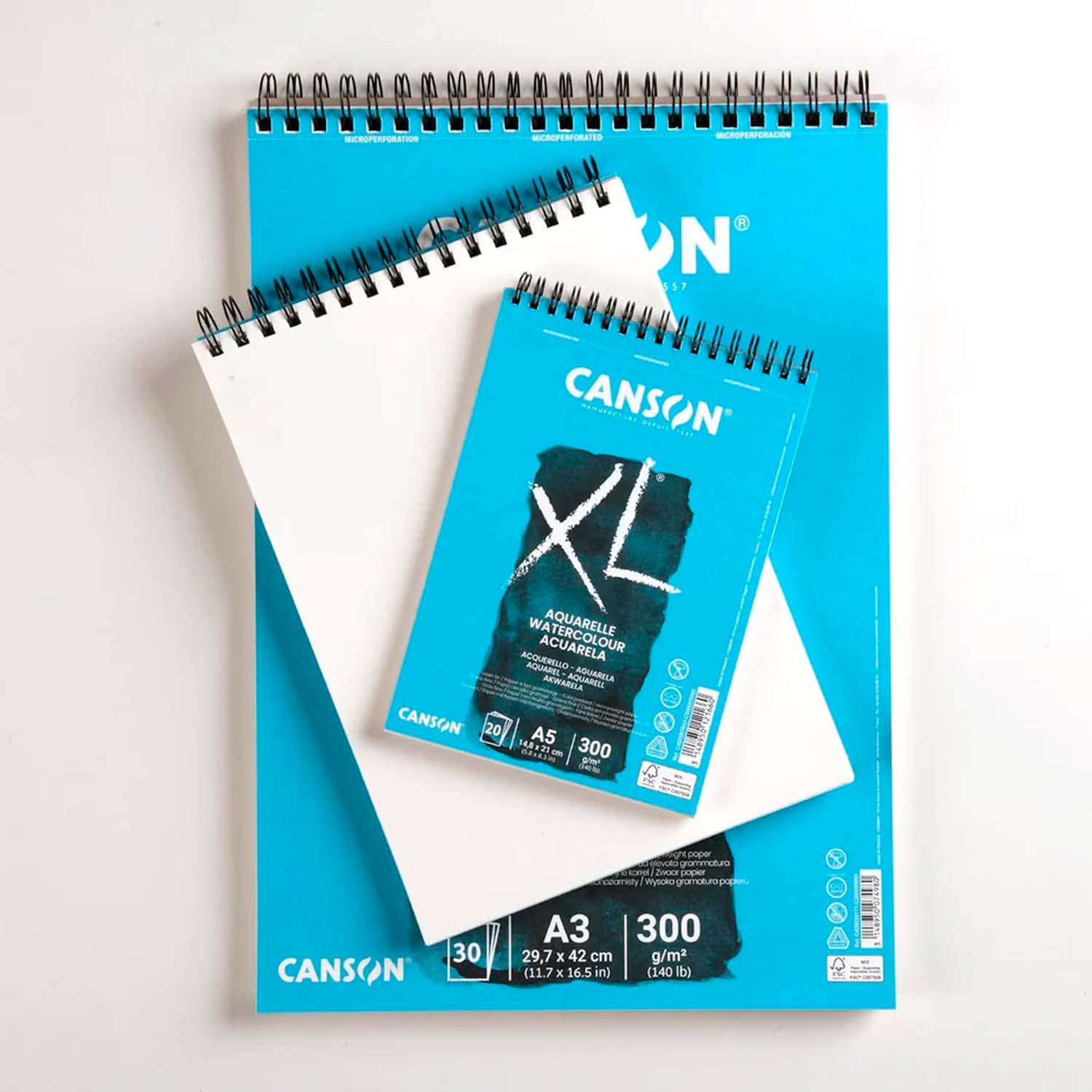 CROQUERA CANSON XL AQUARELLE 300GR 30 HJS A3 (29.7X42CM) - 2