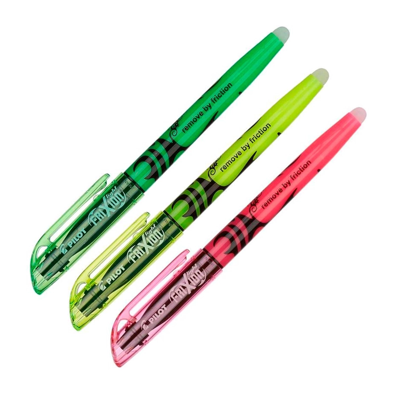 DESTACADOR PILOT FRIXION LIGHT BORRABLE 3 COLORES NEON - 3