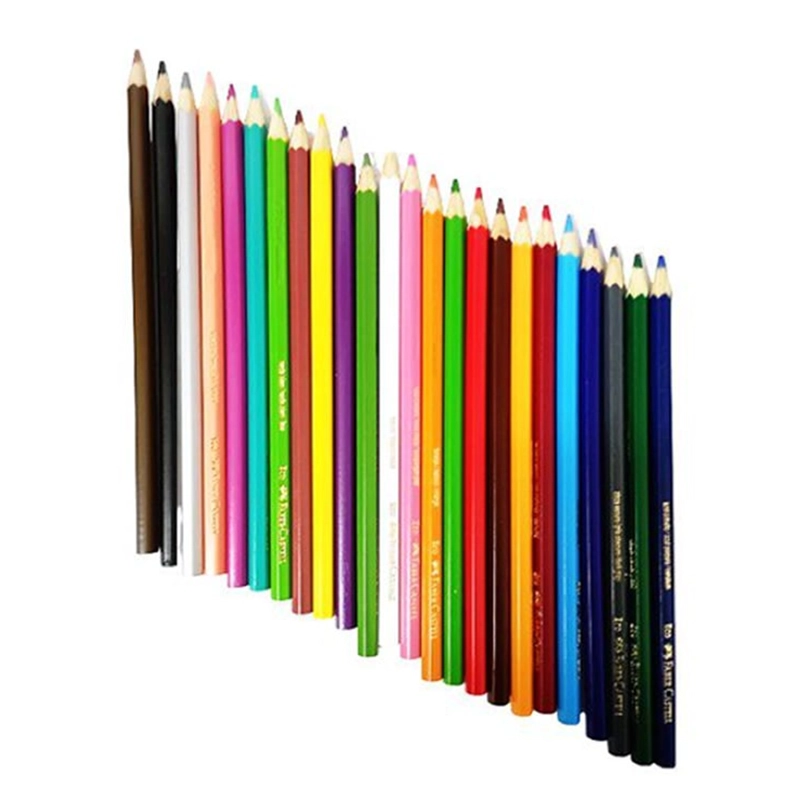 LÁPICES DE COLORES FABER-CASTELL ECO 24 UNIDADES + SACAPUNTAS - 2