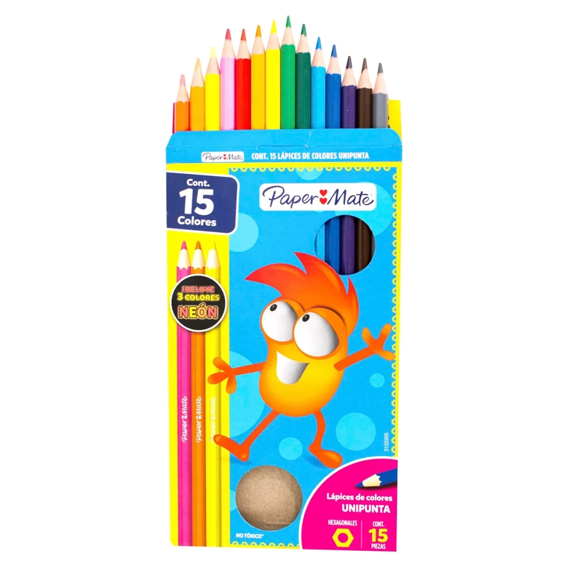 SET DE 12 LAPICES DE COLORES + 3 GRAFITOS HB - 3