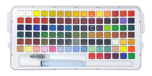 SET SAKURA KOI ACUARELA + WATERBRUSH 96 COLORES - 2