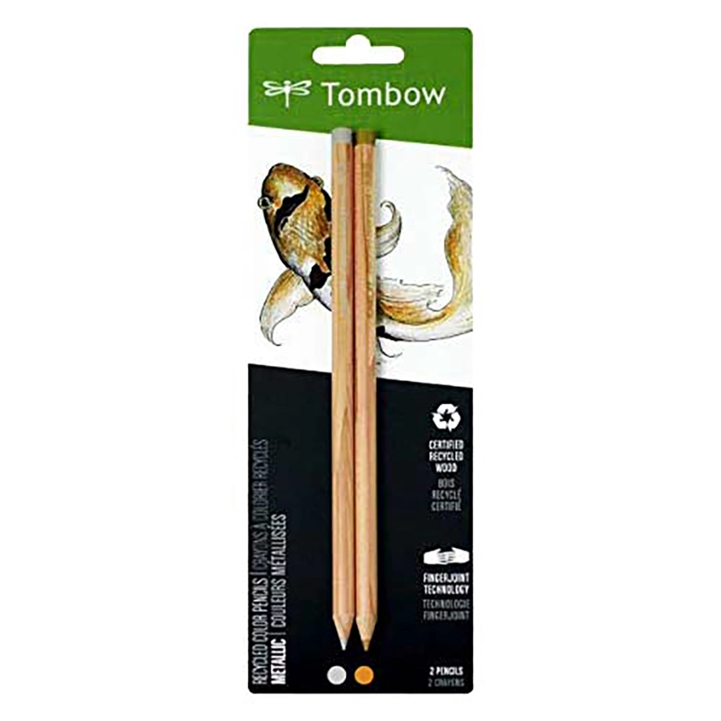 SET LAPICES COLOR RECYCLED TOMBOW 2 COLORES METALICOS - 1