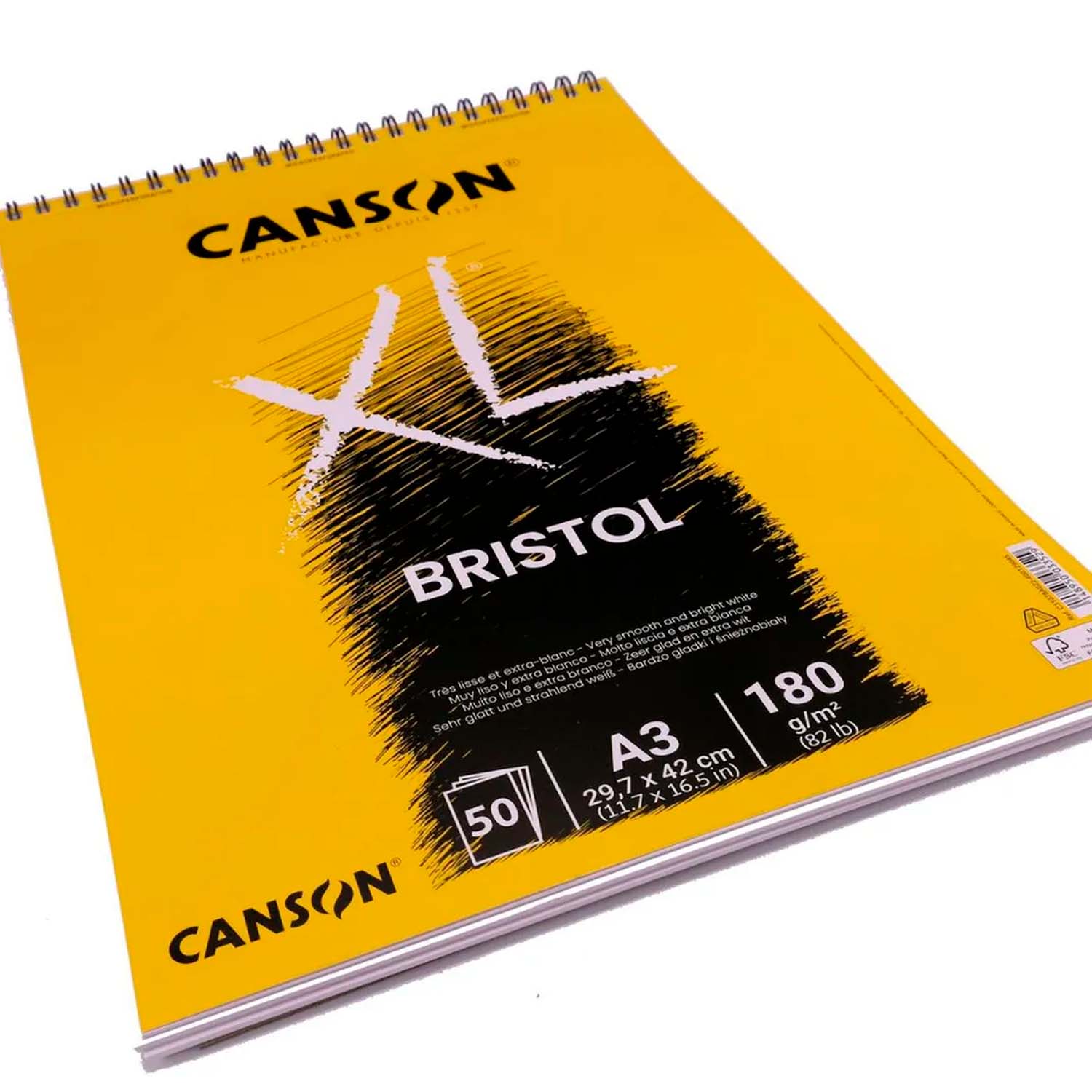 CROQUERA CANSON XL BRISTOL 180GR 50 HJS A3 (29.7X42CM) - 4