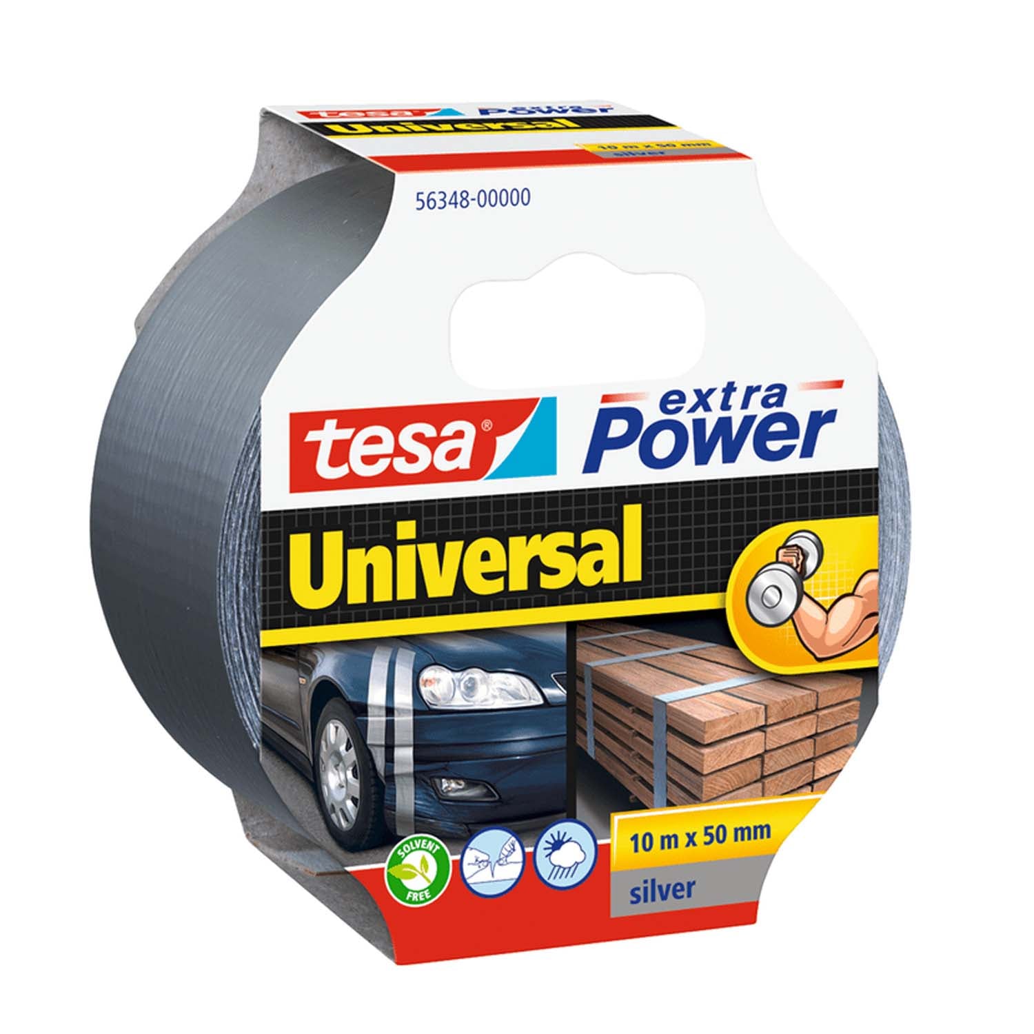 CINTA ADHESIVA TESA MULTIUSO EXTRA FUERTE 50MM X 10MTS GRIS - 1