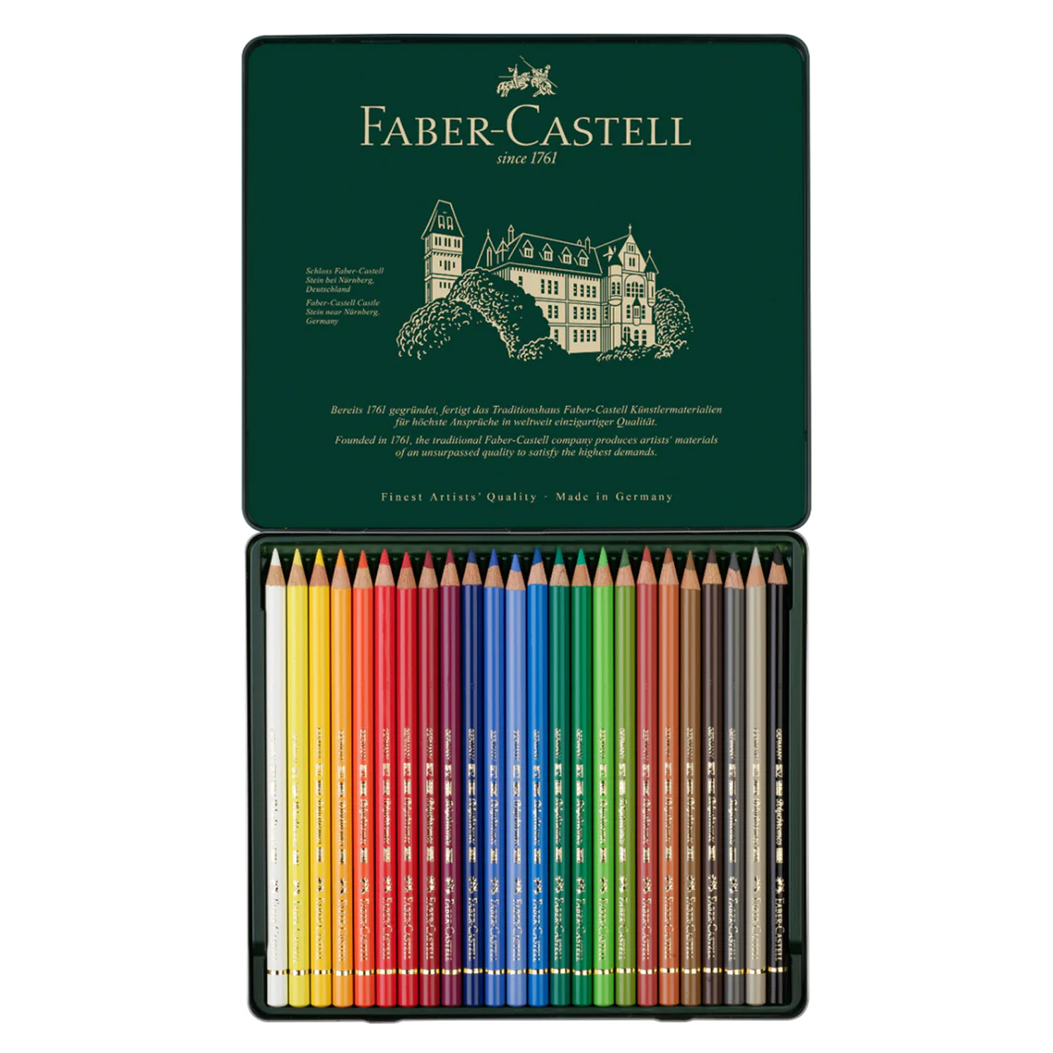 LÁPICES DE COLORES FABER-CASTELL POLYCHROMOS 24 UNIDADES - 3