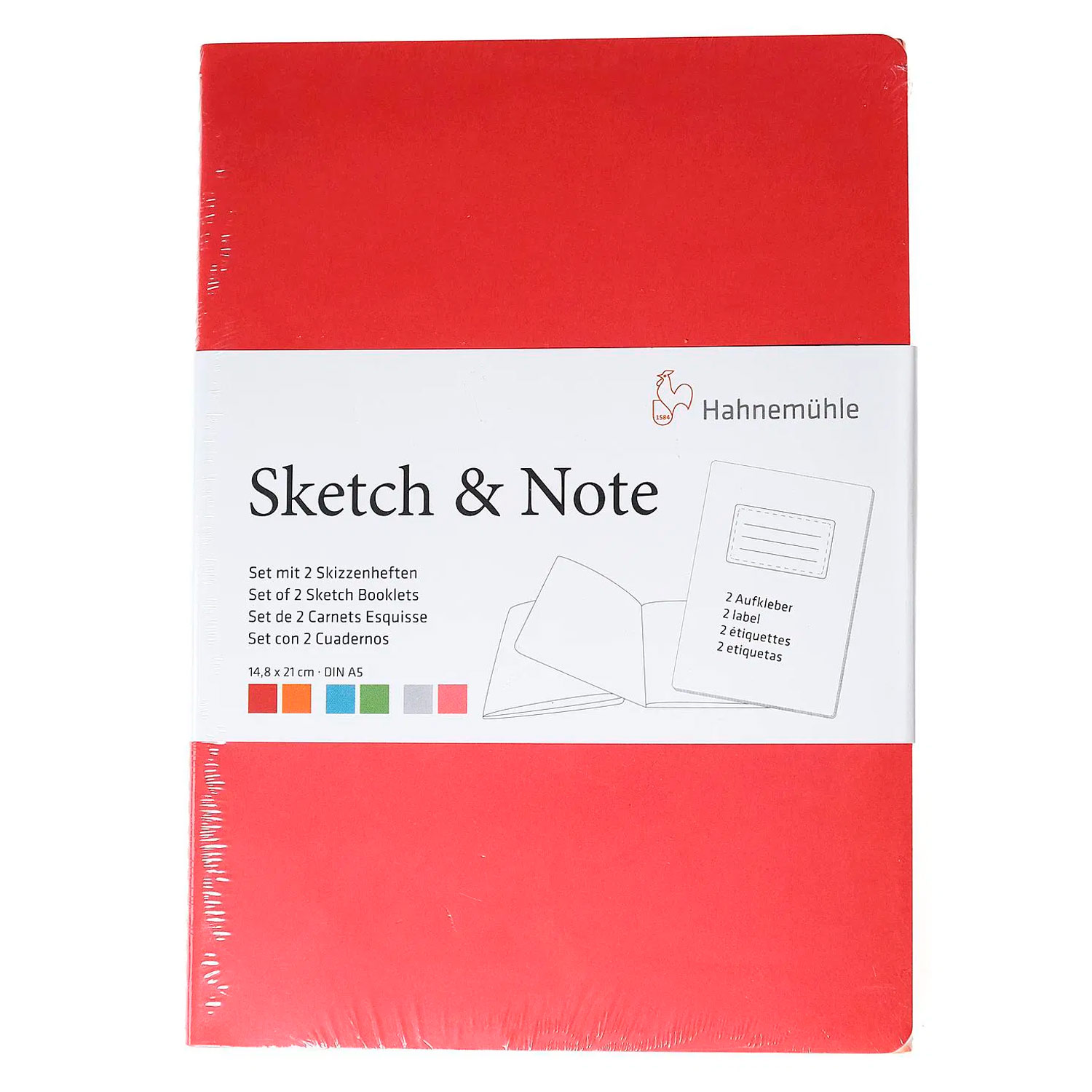 SET DE LIBRETAS HAHNEMUHLE SKETCH & NOTE HAHNEMÜHLE 15X21CM A5 - 4