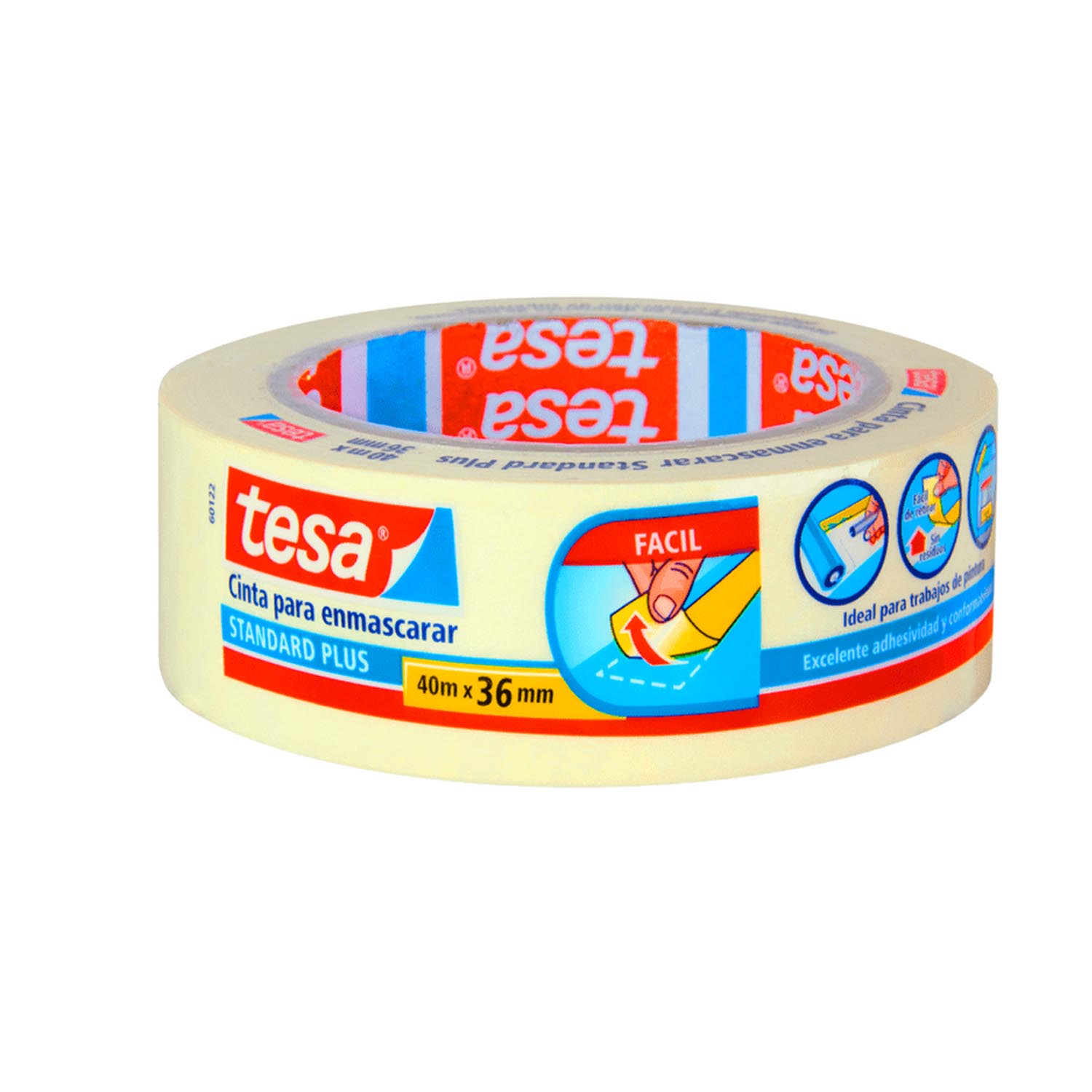 CINTA DE ENMASCARAR MASKING TESA 36MM X 40MTS - 1