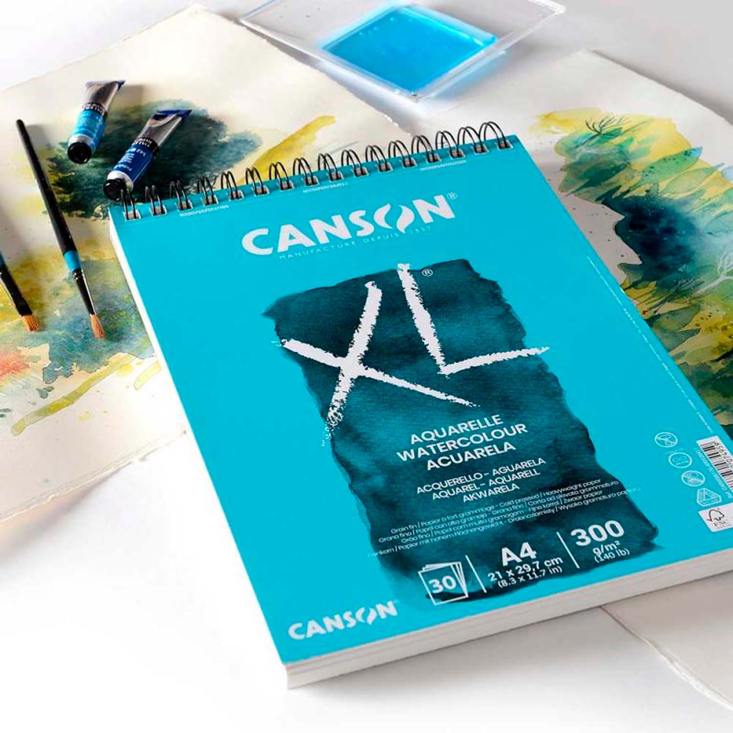 CROQUERA CANSON XL AQUARELLE 300GR 30 HJS A4 (21X29.7CM) - 2