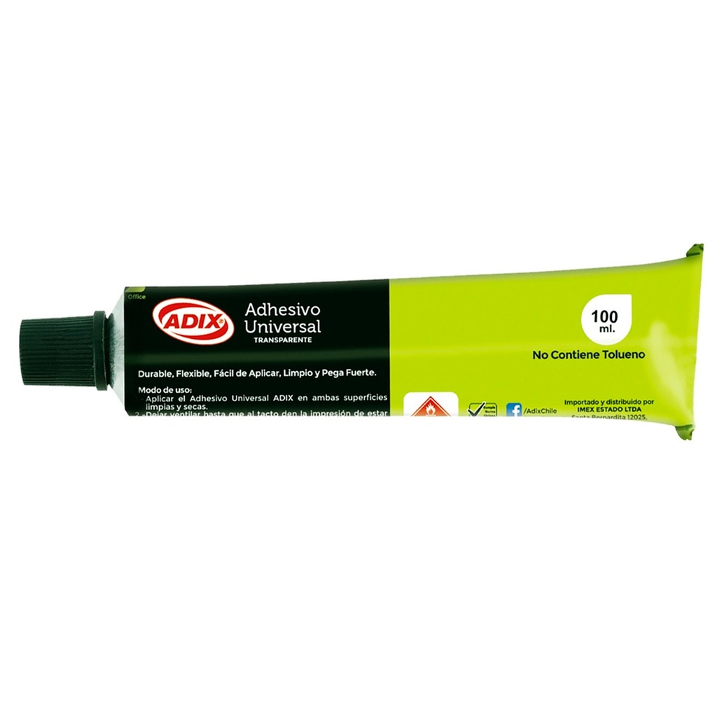 ADHESIVO UNIVERSAL TRANSPARENTE ADIX 20 ML - 2