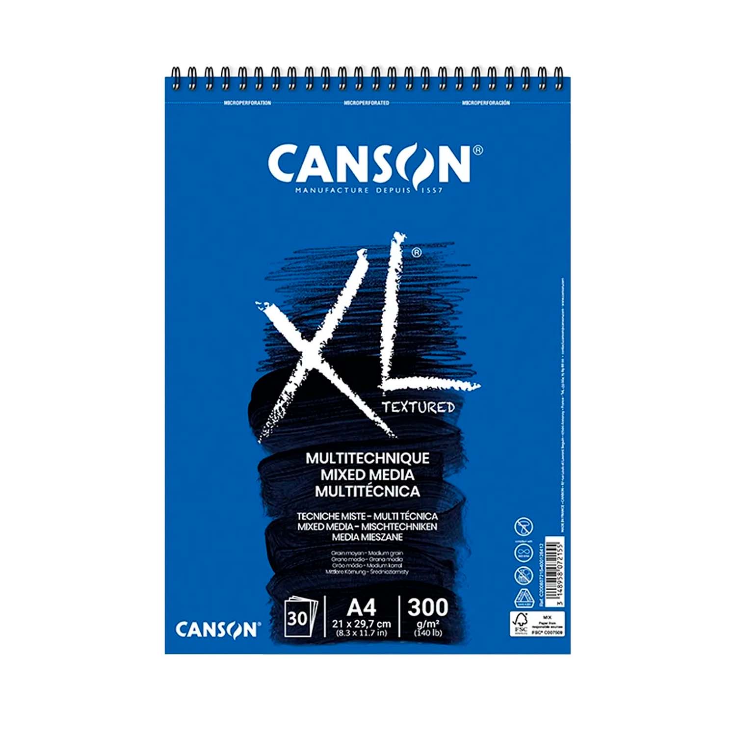 CROQUERA CANSON XL MIX-MEDIA 300GR 30 HJS A4 (21X29.7CM) - 1
