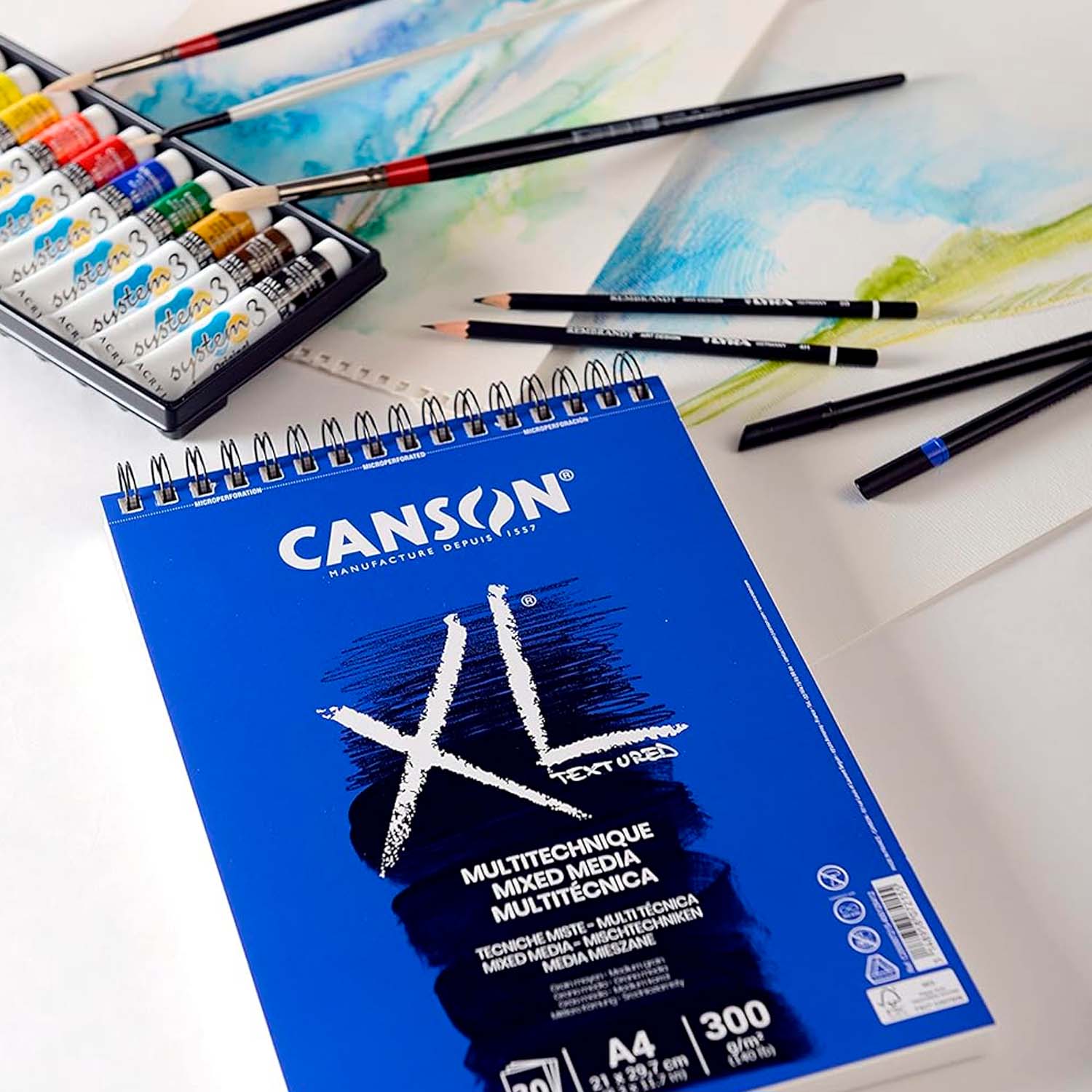 CROQUERA CANSON XL MIX-MEDIA 300GR 30 HJS A4 (21X29.7CM) - 2