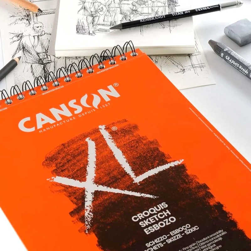 CROQUERA CANSON XL CROQUIS 90GR 120 HJS A4 (21X29.7CM) - 4