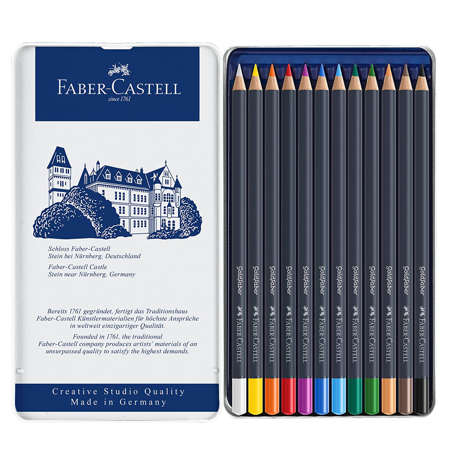 LÁPICES DE COLORES FABER-CASTELL GOLDFABER 12 UNIDADES - 2