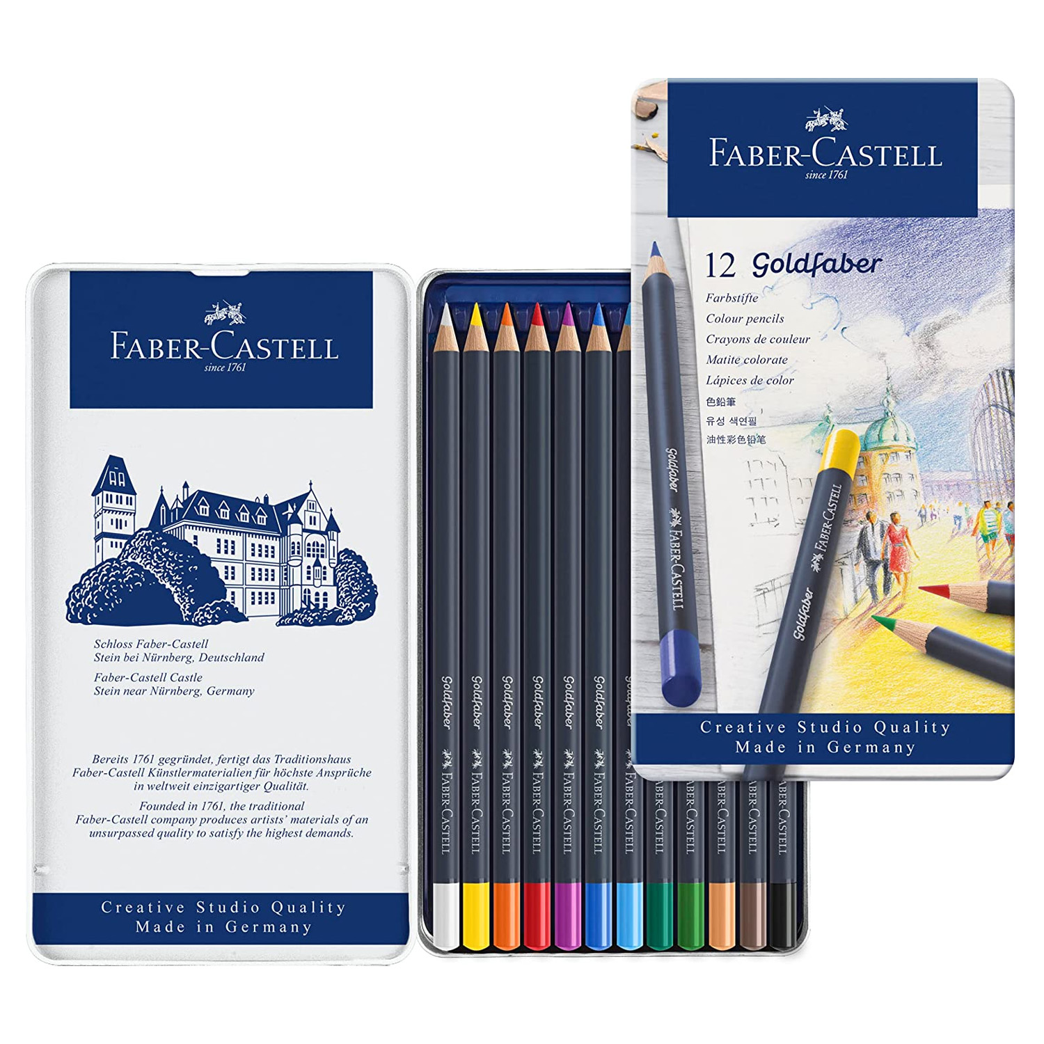 LÁPICES DE COLORES FABER-CASTELL GOLDFABER 12 UNIDADES - 3