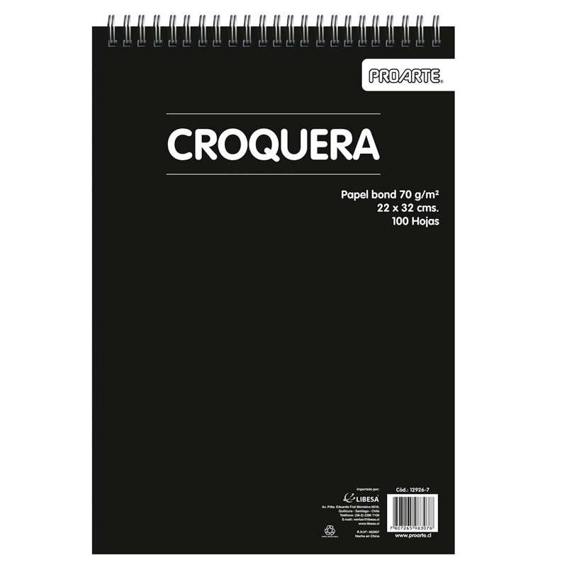 CROQUERA PROARTE 22X32CM 100HJS - 1