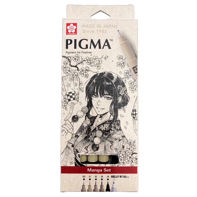 SET X6 TIRALÍNEA SAKURA PIGMA MICRON GRISES FRIOS - 1