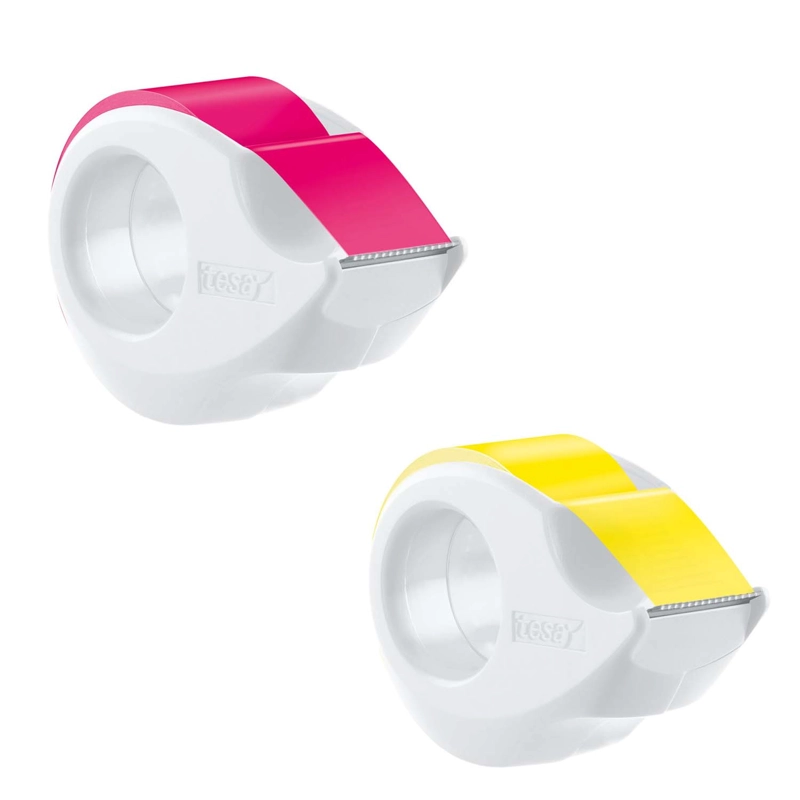 DISPENSADOR CON CINTA ADHESIVA NEON TESA COLOR SURTIDO 10MTS - 2