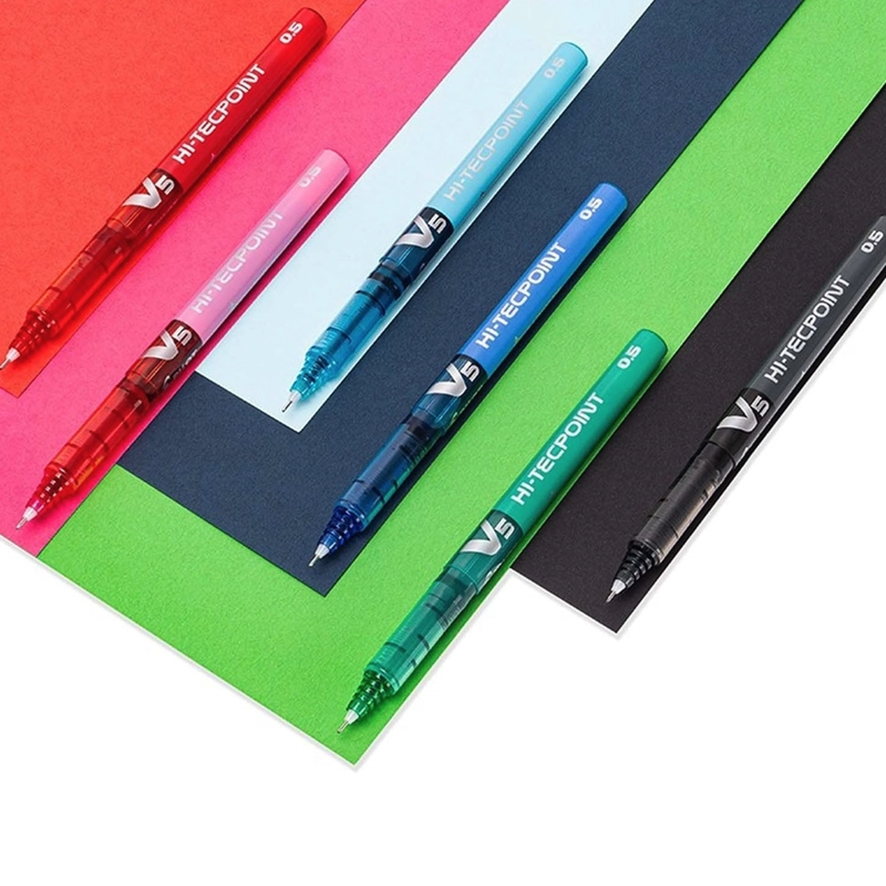SET LAPIZ TINTA HI-TECPOINT PILOT BXV-502 0.5MM 6 COLORES - 3