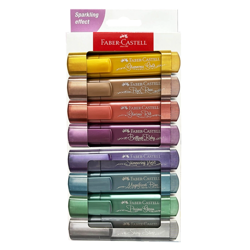 DESTACADOR FABER-CASTELL TL 46 METALICO (8 COLORES) - 1