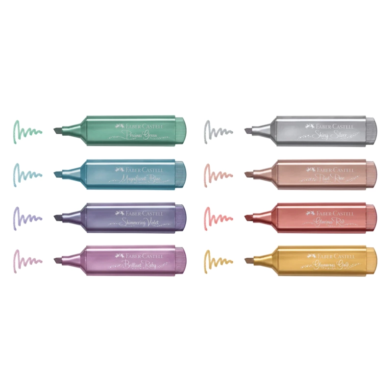 DESTACADOR FABER-CASTELL TL 46 METALICO (8 COLORES) - 2