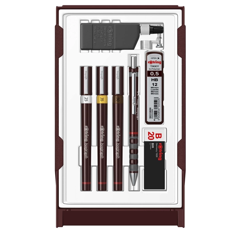 SET DE TIRALINEAS ISOGRAPH ROTRING COLLEGE (0.25-0.35-0.5MM) - 3