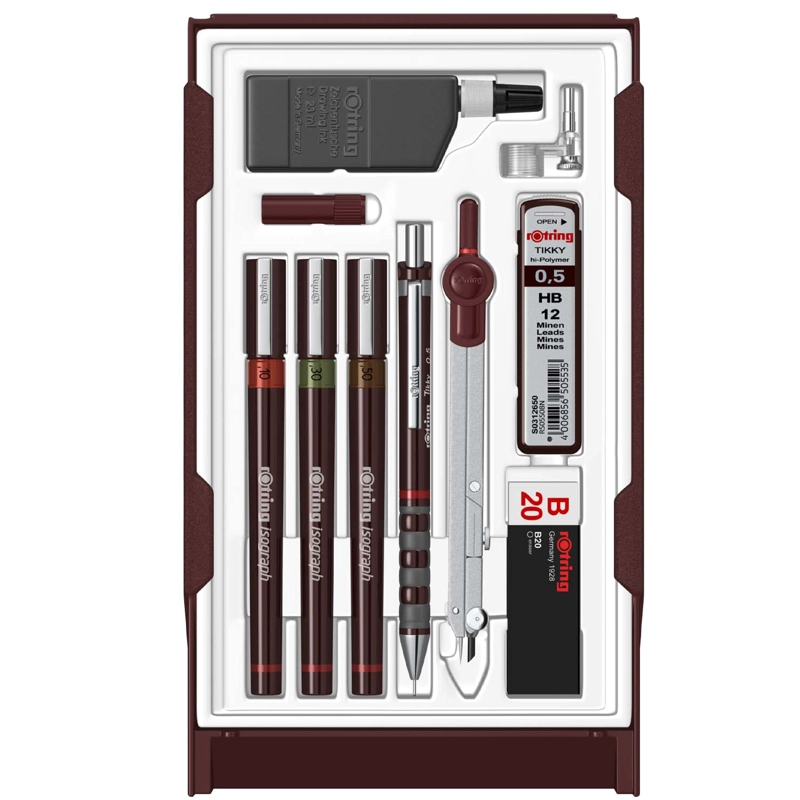 SET DE TIRALINEAS ISOGRAPH ROTRING MASTER 0.1-0.3-0.5MM - 3