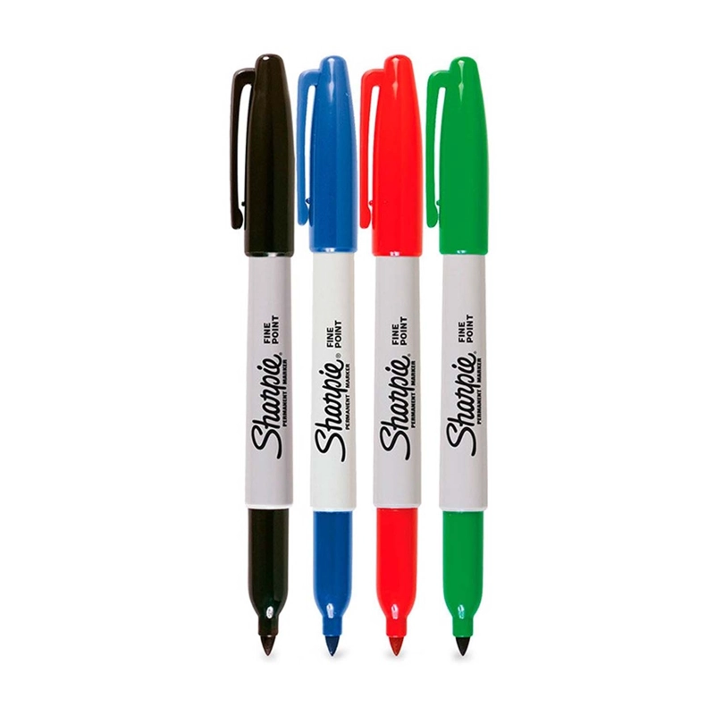 SET 4 MARCADORES PERMANTENTE SHARPIE COLORES BASICOS - 2