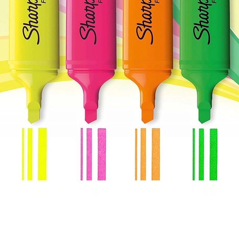 SET DESTACADORES SHARPIE BLADE 4 COLORES - 2